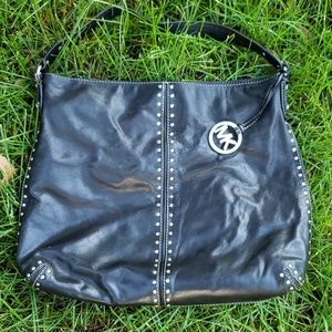 Michael Kors Large Black Studded Purse